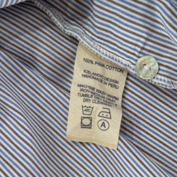 AS WE GROW - SKIRT - 100% COTTON - STRIPES - WHITE/BLUE/BROWN - 3-5Y - Picture 5 of 5